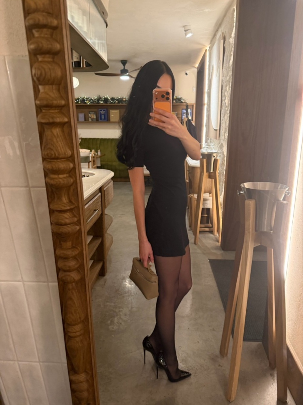 Reformation Kendy Black Ribbed Knit Mini Dress Bodycon Womens XS LBD T-Shirt